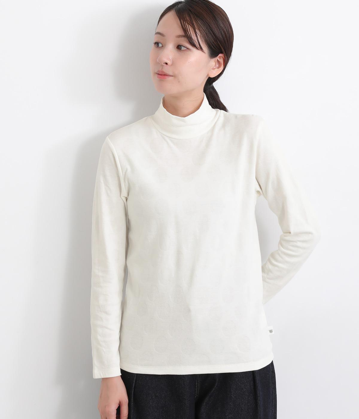 コットン接結ドットジャカードハイネックプルオーバー（LILASIC）の