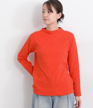 コットン接結ドットジャカードボトルネックプルオーバー