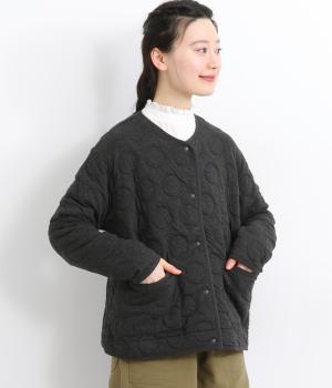 フクレドットカーディガン(チャコール-L)