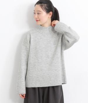 MIXメランジニットプルオーバー(ライトグレー-L)