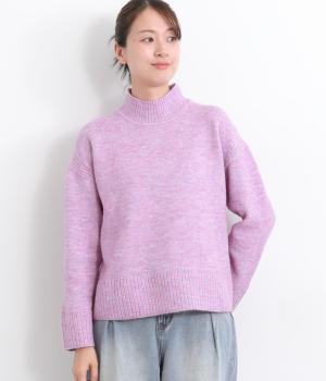 MIXメランジニットプルオーバー(ピンク-L)