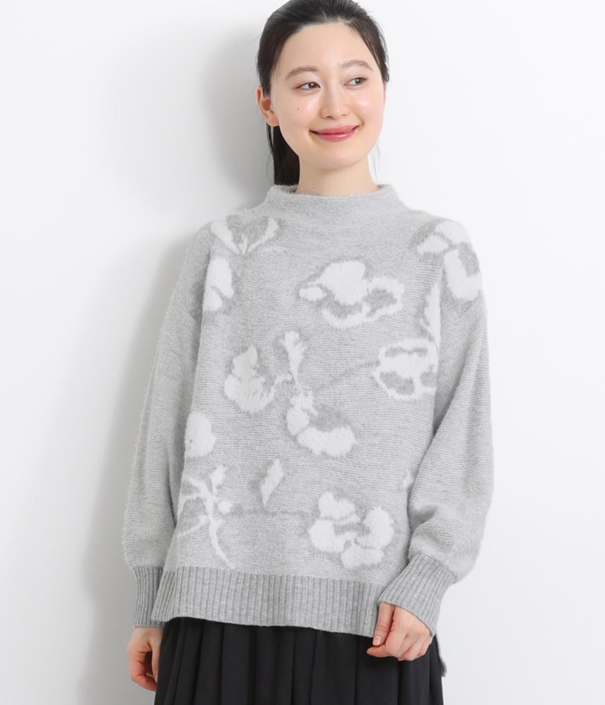 ロージーモンスター花柄セーター　新品未使用　タグ付き フラワージャカードニットプルオーバー（LILASIC）の商品詳細