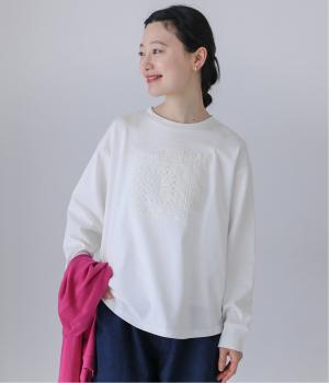 モチーフレースプルオーバー(オフホワイト-L)