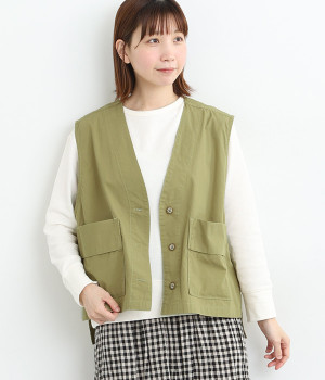 ワークベスト(カーキ-L)