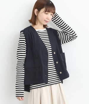 ワークベスト(ネイビー-L)