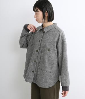 起毛へリンボンツイルジェイルポケットワークジャケット