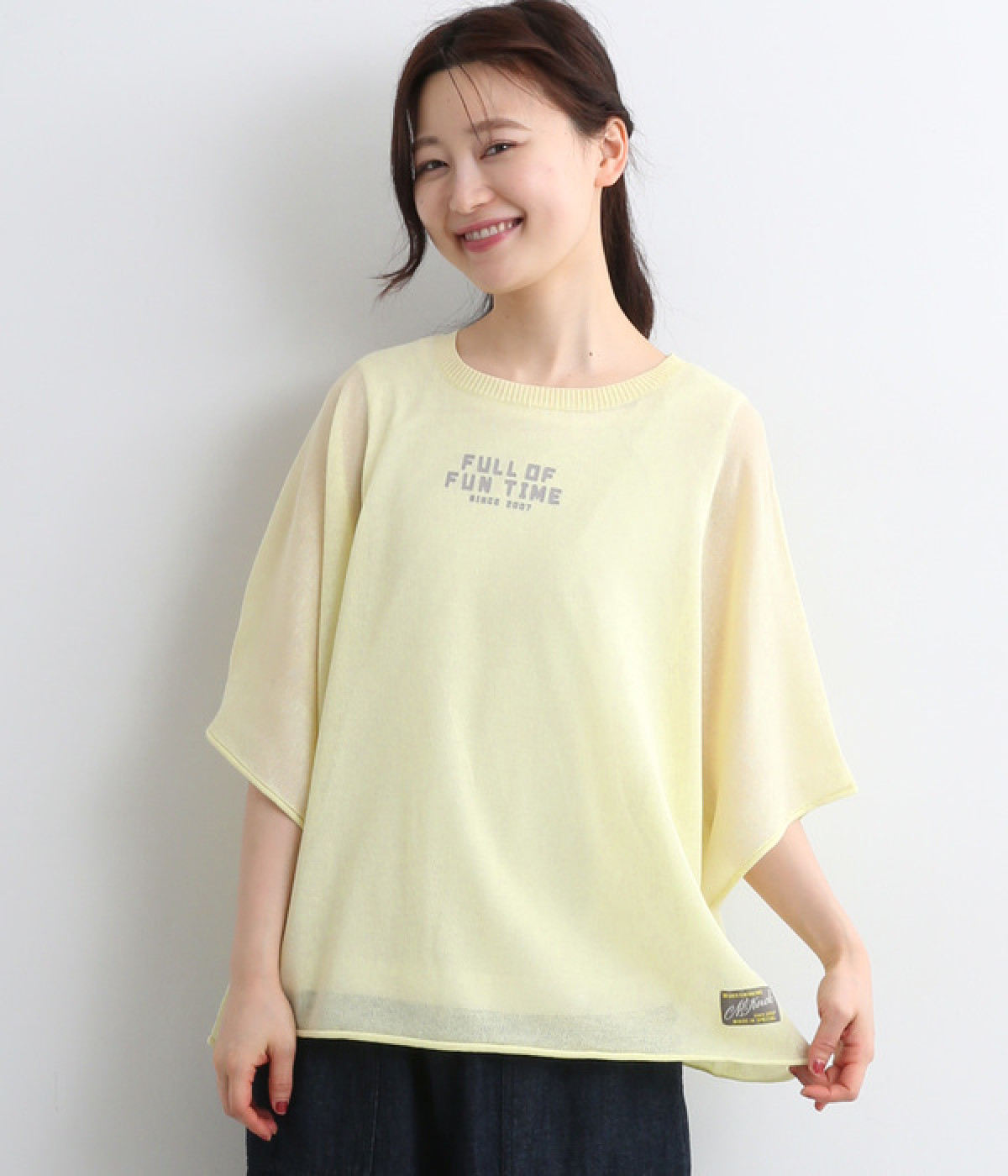 Ka na ta ドルマンスリーブニット HUG.U 2025AW早割 ニット ドルマン 透かし編み トップス