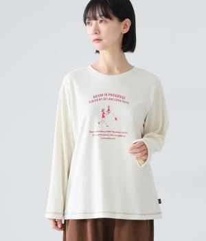 スムースRe:RoomプリントTシャツ(キナリ-M)