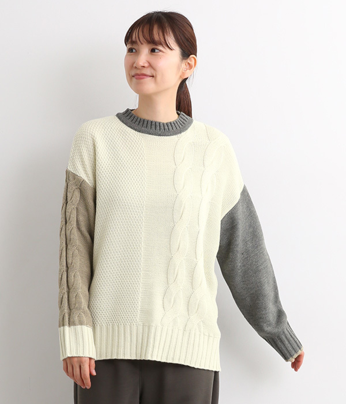 Kolor 21aw クレイジーパターンニット ドッキングニット Kolor 21aw クレイジーパターンニット ドッキングニット kolor