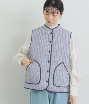 中綿入り布帛ベスト