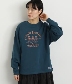 サーカスブラザーズプリントトレーナー