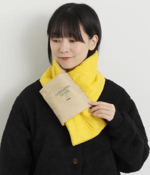 中綿入りマフラー(ベージュ-F)