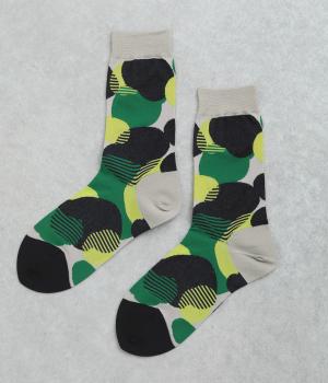 コットン春豆柄ソックス