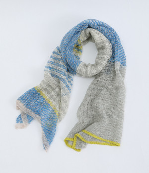 リネンブークレメッシュストール