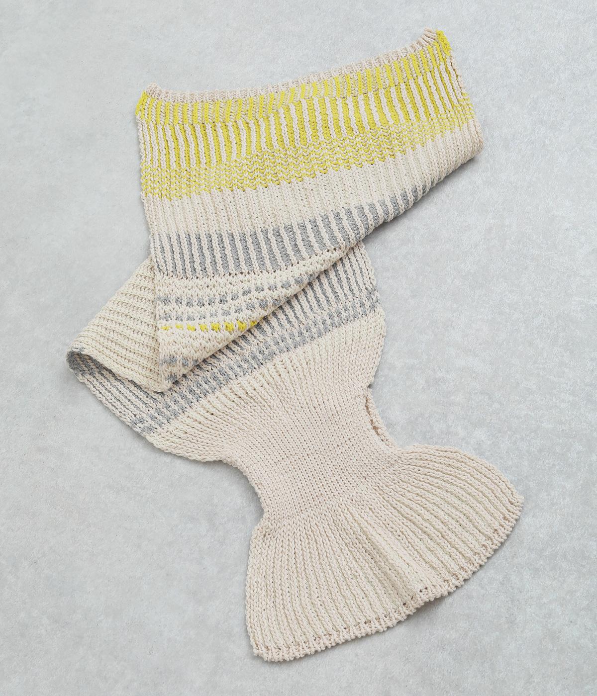 コットン差し込みマフラー(ベージュ-0)