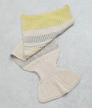 コットン差し込みマフラー(ベージュ-0)