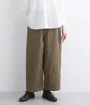 デニムストレートワイドパンツ