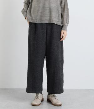 ウール綾ガーゼパンツ(ネイビー-2)