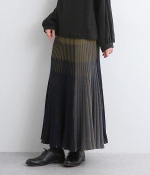 ホールガーメントコットンプリーツスカート