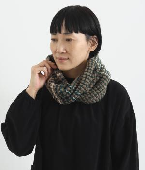 ニットジャカードニットスヌード