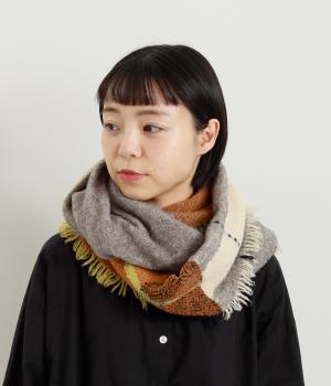 ブークレーツイードスヌード(ベージュ-0)