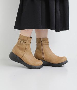 ピンキングデザインブーツ