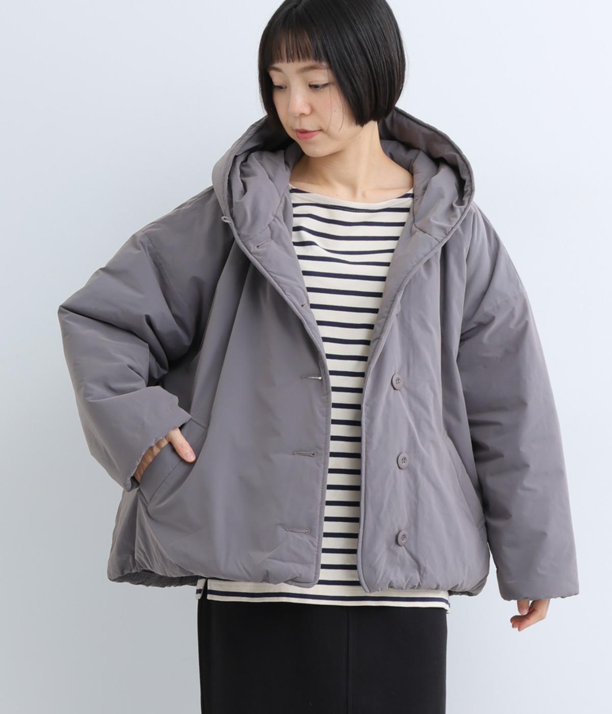 ピーチ起毛中綿フードショートコート（ista-ire）の商品詳細