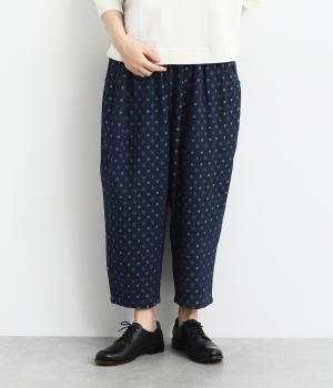 ドットジャカードデニムistaパンツ