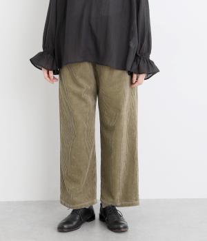 太畝コーデュロイワイドパンツ