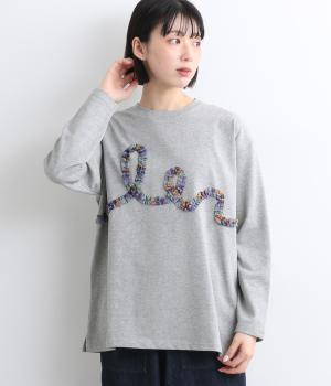 強撚フライスチェックフリルロンTEE