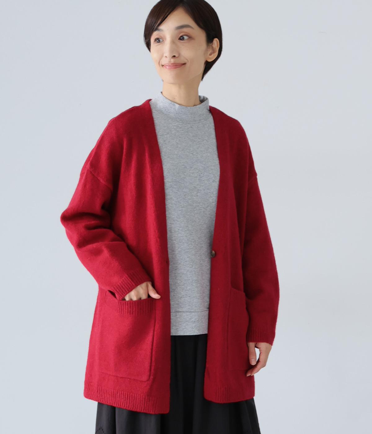 シェットランドウール1つ釦カーディガン（ista-ire）の商品詳細