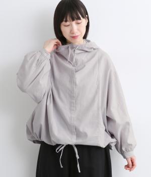 リネン調フーディブラウス