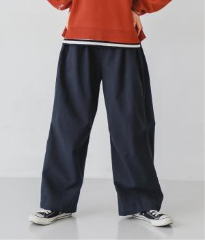 カラーソフトツイル脇タックコクーンパンツ