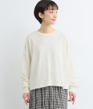 ソフトインレイ(裏面使い)切替えドルマンプルオーバー長袖(オフ-F)