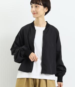 ナイロンブロードショートラグランMA1(クロ-F)