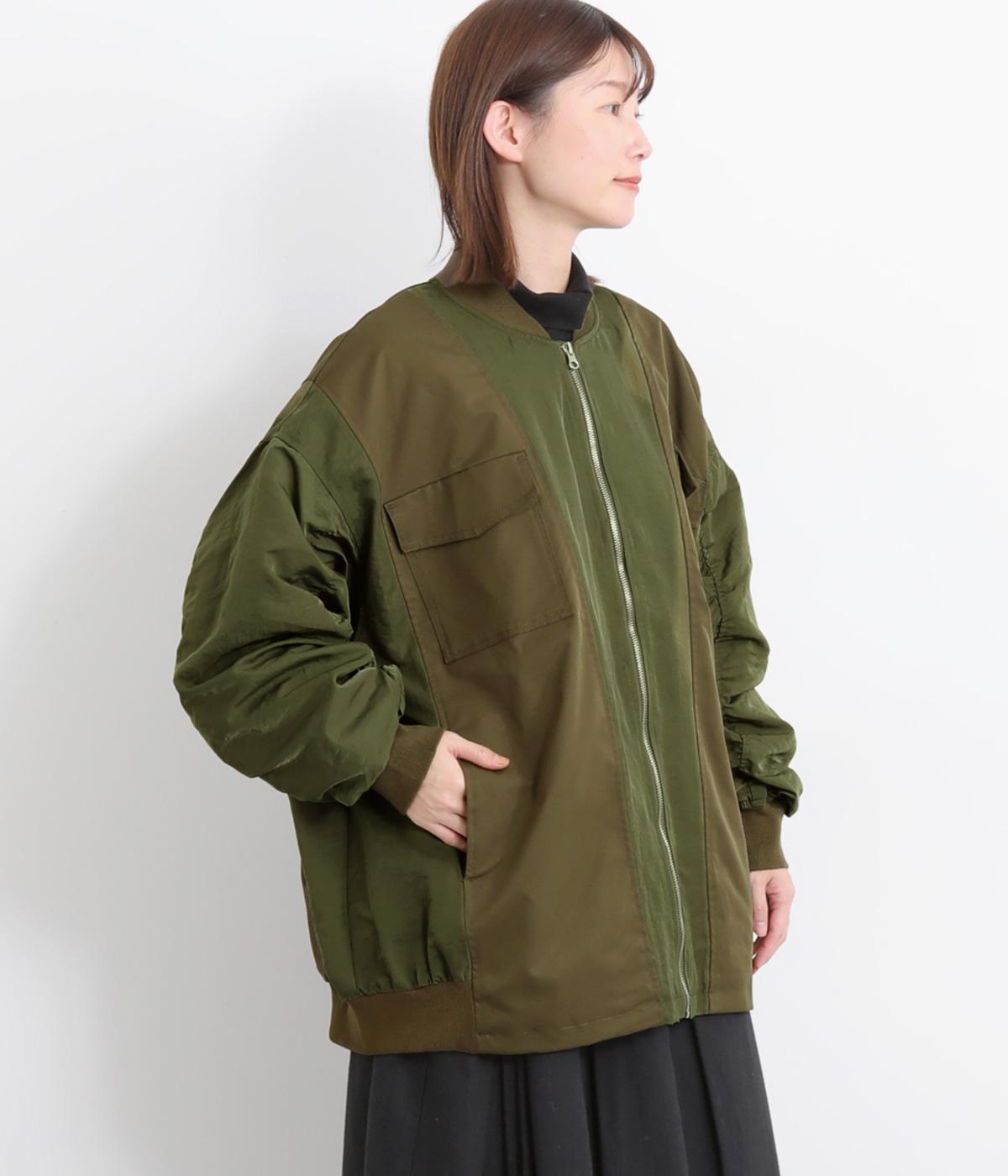 ツイルナイロン リメイク風切替MA-1（le colis）の商品詳細