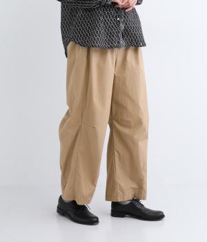 コットンタイプライター脇ダーツコクーンパンツ