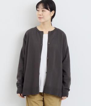 ボクシーオーバーカーディガン(チャコール-F)
