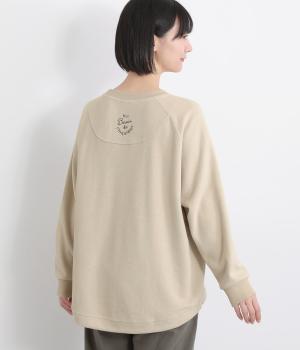 ダブルフェイス切替ラグランプルオーバー(グレージュ-F)