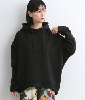 ニットリブフーディ長袖(スミクロ-F)