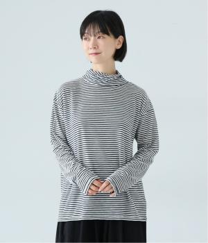 シアーボーダーフライスねじれクシュクシュタートルネック