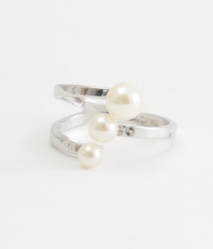 トリプルパールリング(シルバー-ONESIZE)