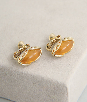 ニュアンスカラー アーモンドイヤリング