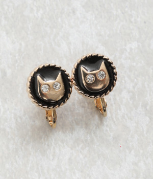 キャットストーンイヤリング