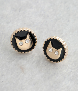 キャットストーンピアス