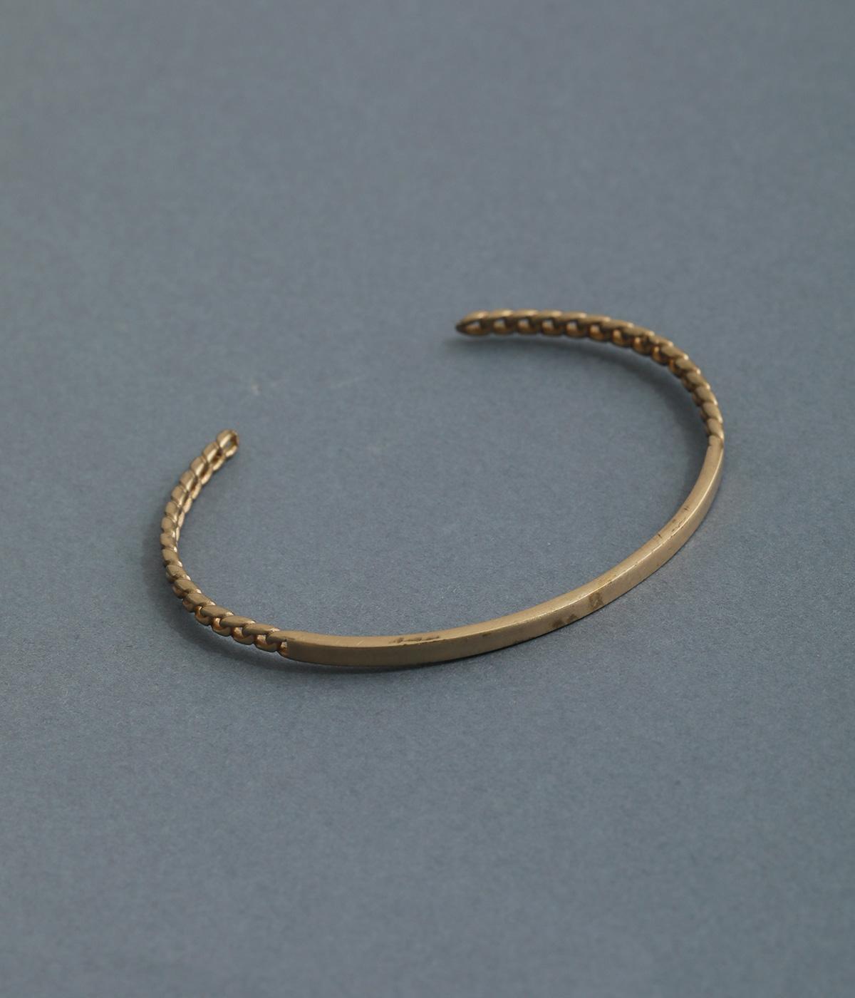 BRASSチェーン風バングル(ゴールド-F)