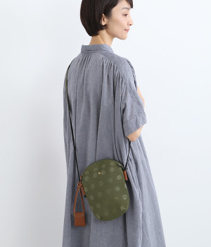 ナイロンドット ミニサコッシュ(カーキ-ONESIZE)