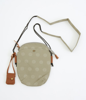 ナイロンドット ミニサコッシュ(ライトグレー-ONESIZE)