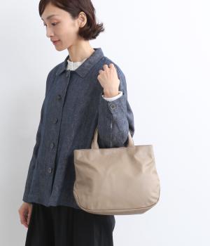 カウレザースクエアトート(グレーベージュ-ONESIZE)