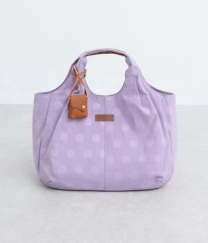 ナイロンドットワイドトート(ラベンダー-F)